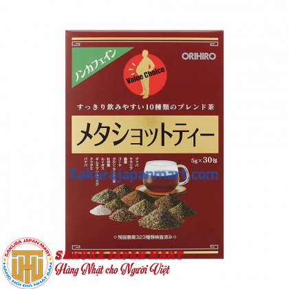 Trà giảm mỡ bụng Orihiro Meta Shot Tea (Hộp 30 túi x 5g)